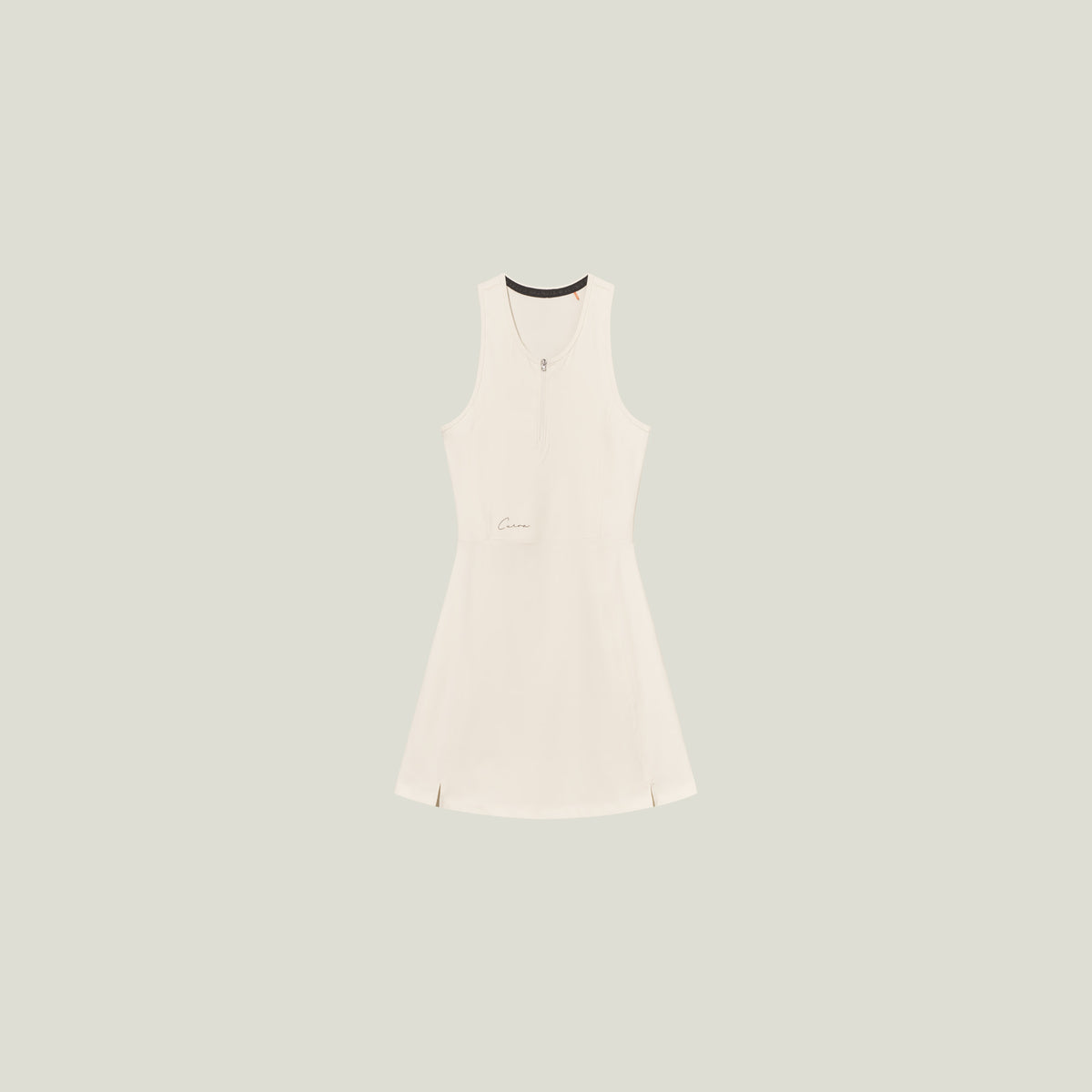 Cuera Oncourt Cuera Dress in Off White, flat lay front view