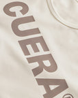 Cuera Oncourt Cuera Dress in Off White, logo print detail