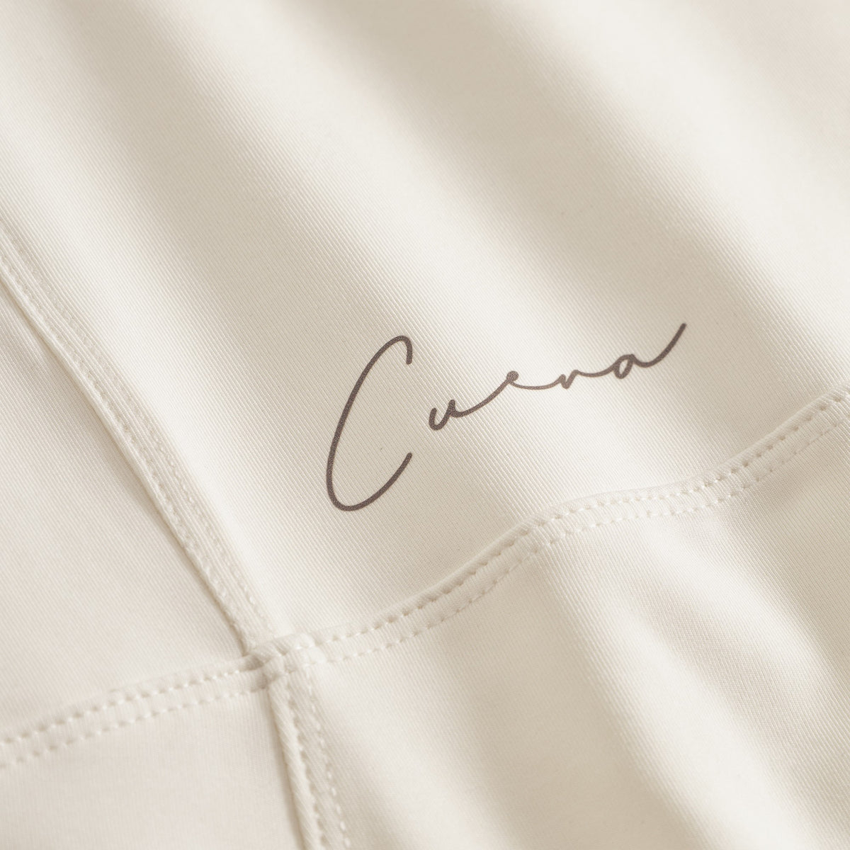 Cuera Oncourt Cuera Dress in Off White, logo print detail