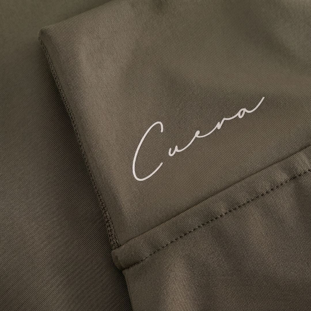 Cuera Oncourt Cuera Skirt 2-in-1 in Army, flat lay front view