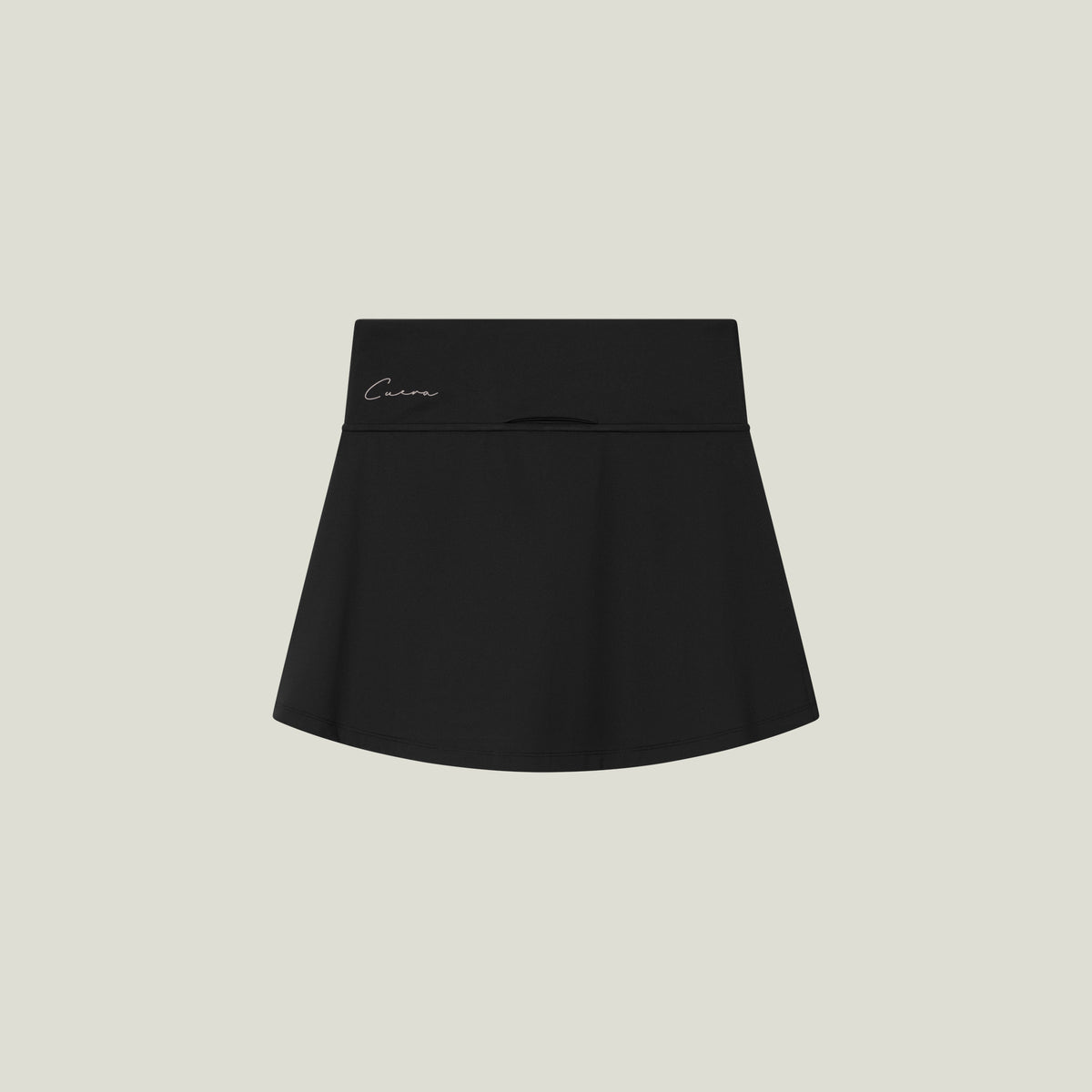 Cuera Oncourt Cuera Skirt 2-in-1 in Black, flat lay back view