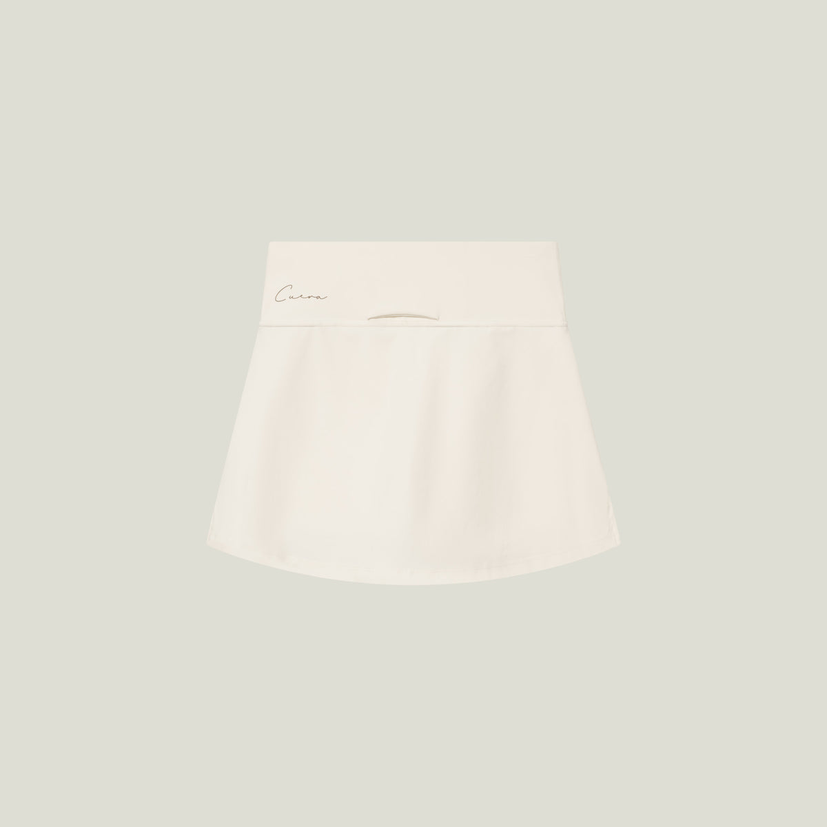 Cuera Oncourt Cuera Skirt 2-in-1 in Off White, flat lay front view