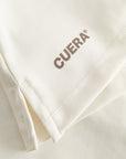 Cuera Oncourt Cuera Skirt 2-in-1 in Off White, logo print detail