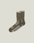 Cuera Oncourt Grip Sock in Army, flat lay front view