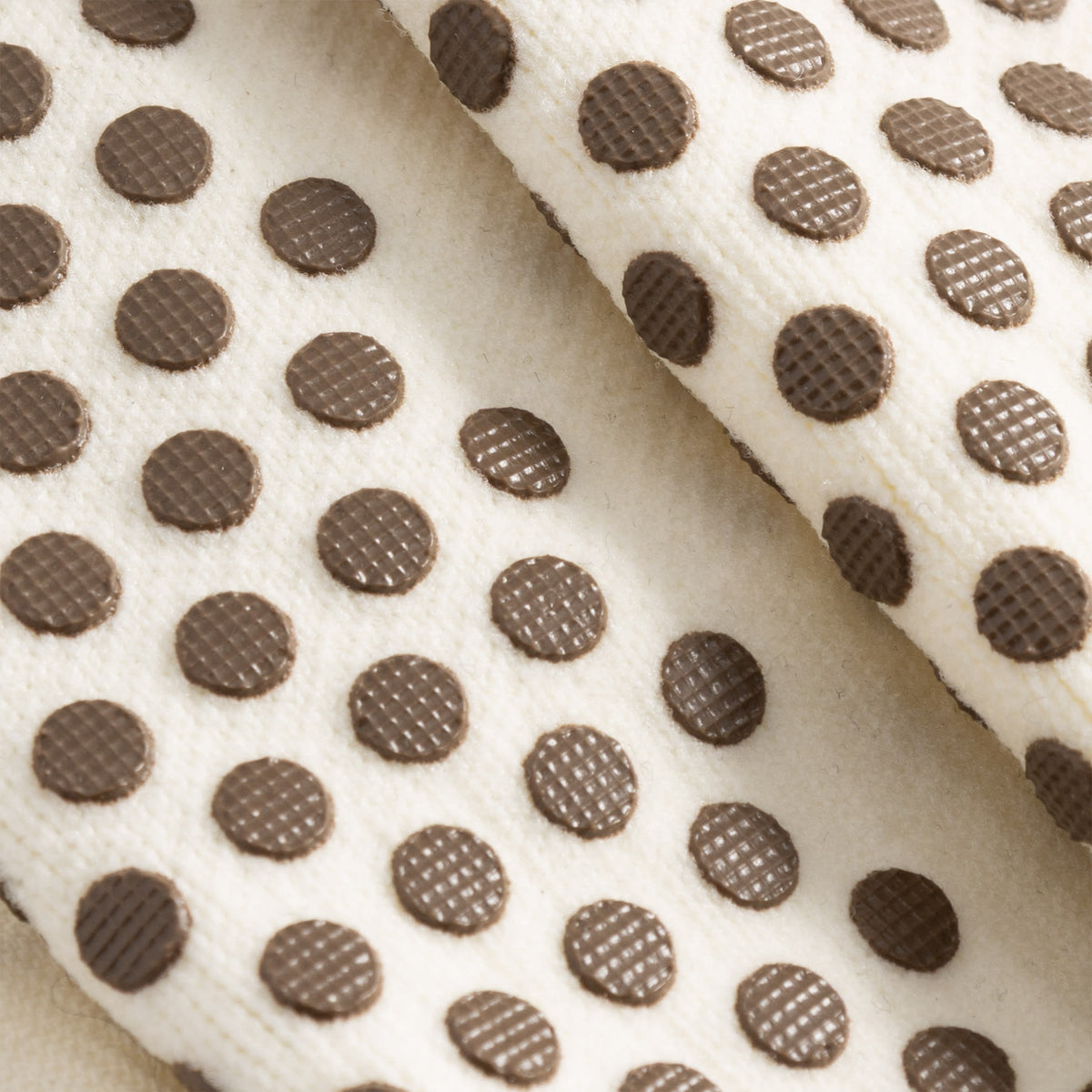 Cuera Oncourt Grip Sock in Off White, grip sole detail