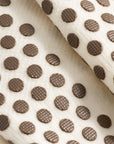 Cuera Oncourt Grip Sock in Off White, grip sole detail