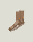Cuera Oncourt Grip Sock in Walnut, flat lay front view
