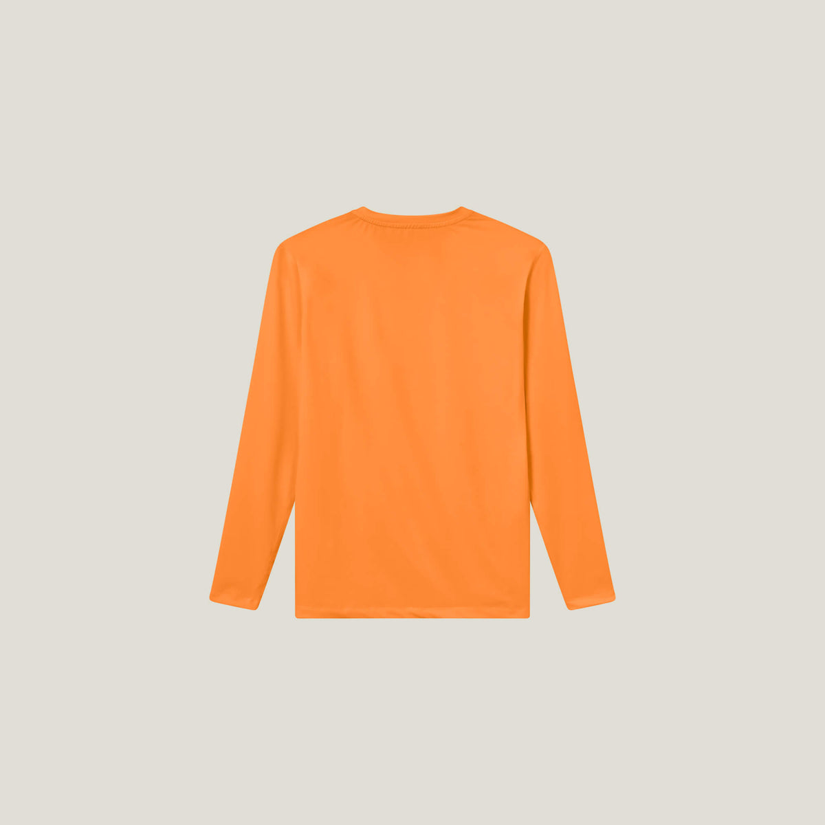 Cuera Oncourt LS Layer T-Shirt in Orange, flat lay back view