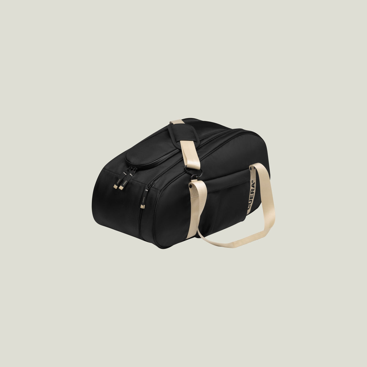 Cuera Oncourt Medium Padel Bag in Black, flat lay front view