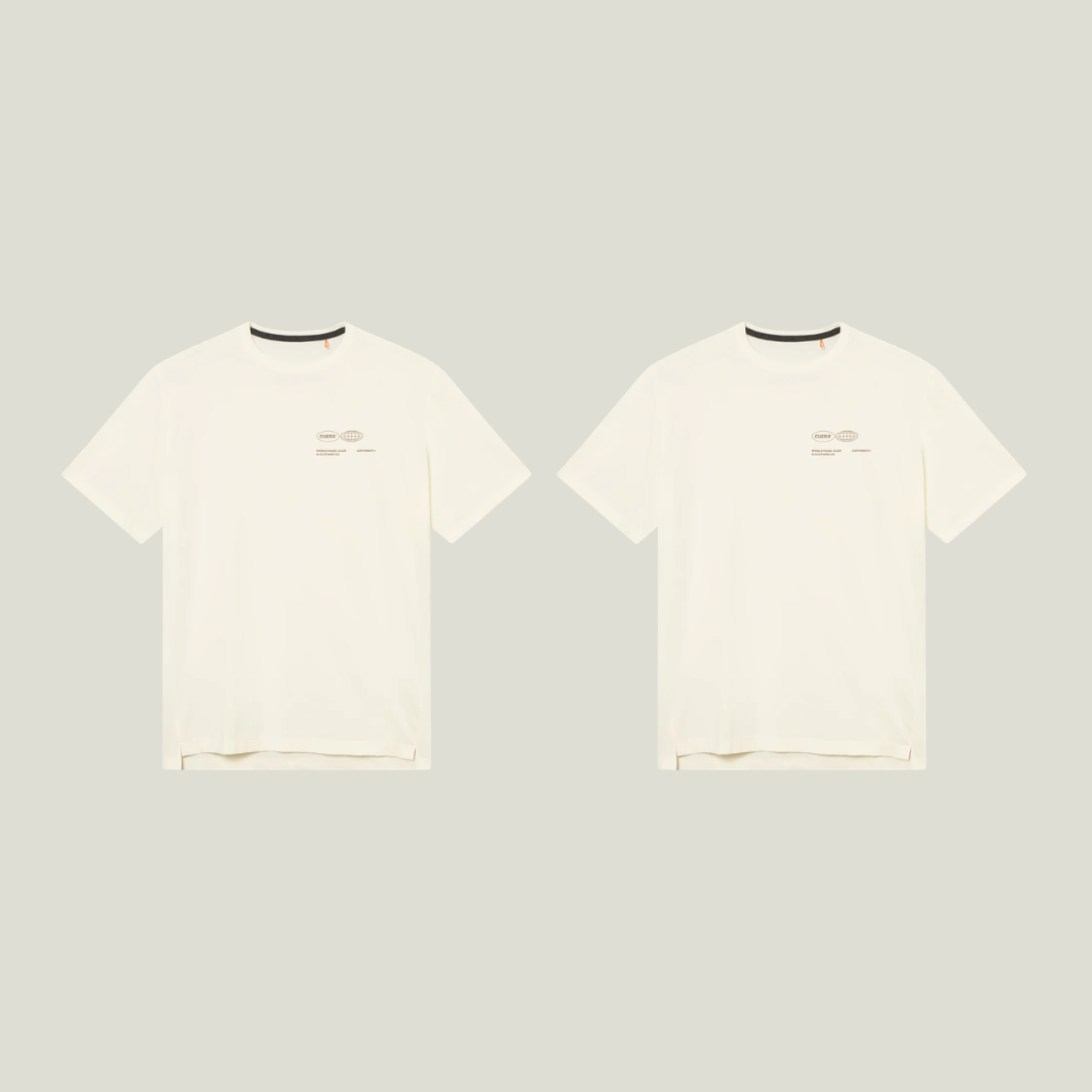 Cuera Oncourt Airy Logo T-shirt 2-pack, flat lay front view