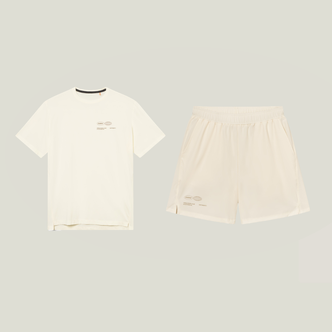 Cuera Oncourt Off White Uniform, flat lay front view