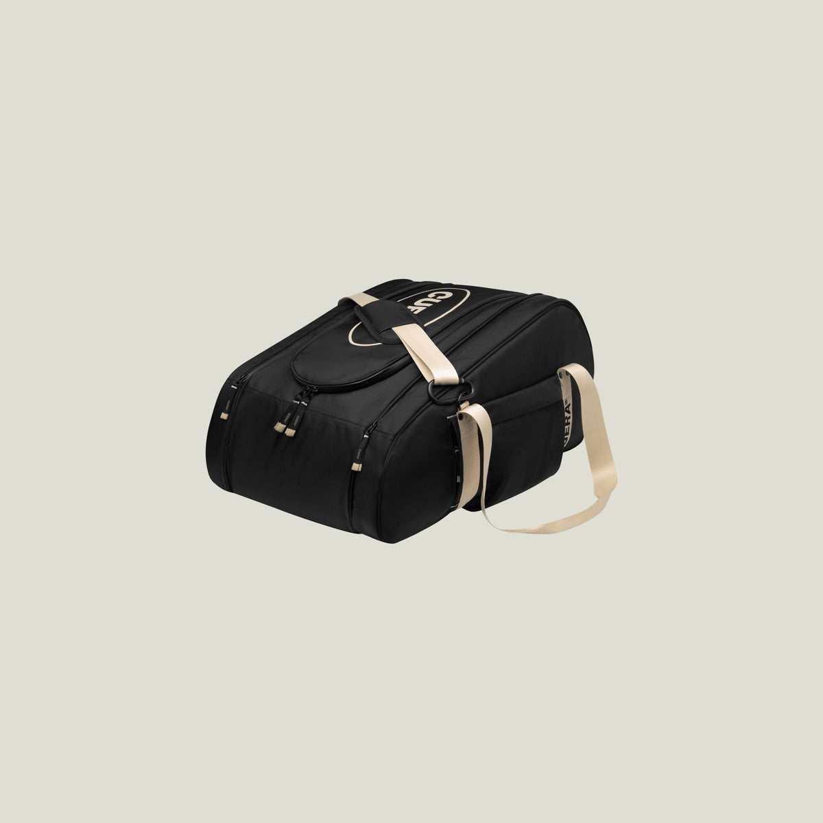 Cuera Oncourt Premium Padel Bag in Black, flat lay front view