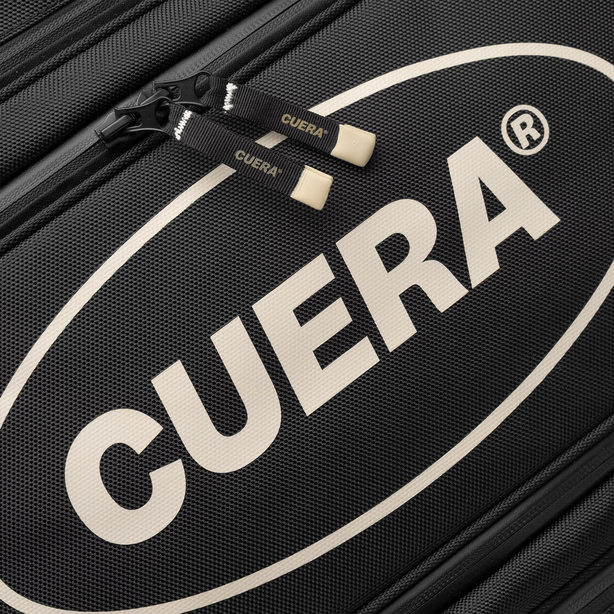 Cuera Oncourt Premium Padel Bag in Black, logo print detail