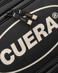 Cuera Oncourt Premium Padel Bag in Black, logo print detail