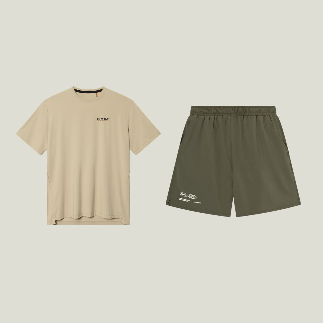 Cuera Oncourt Sand/Army Uniform Bundle, flat lay front view