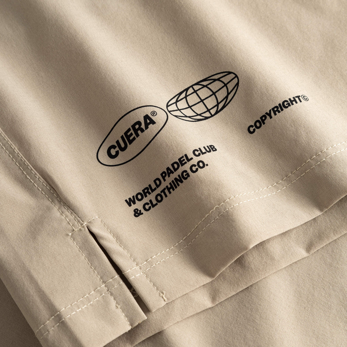 Cuera Oncourt Sand Uniform, logo print detail