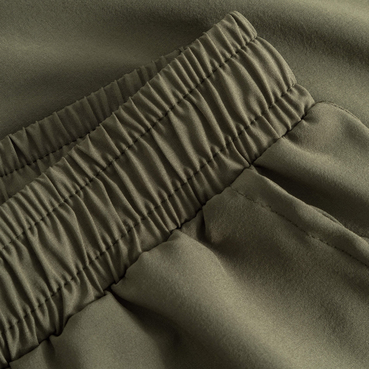 Cuera Oncourt Shorts &amp; Light Weight T-Shirt Army w. Black Bundle, waistband detail