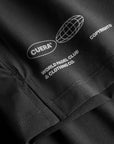 Cuera Oncourt Shorts & Light Weight T-Shirt  Black Bundle, logo print detail