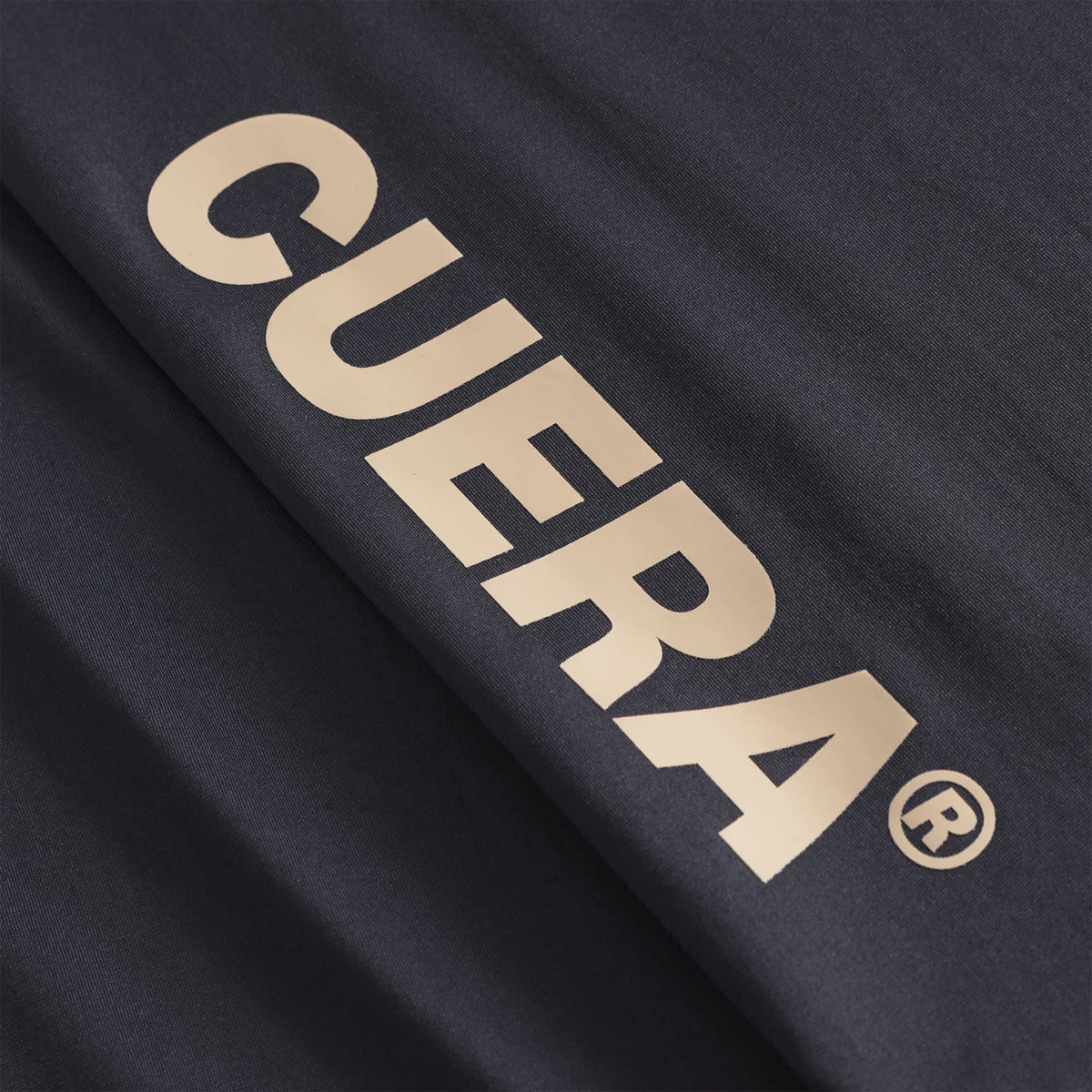 Cuera Oncourt Slim Tank Top in Black, logo print detail