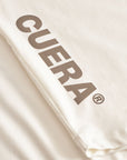 Cuera Oncourt Slim Tank Top in Off White, logo print detail