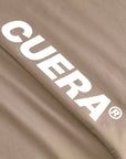 Cuera Oncourt Slim Tank Top in Walnut, logo print detail