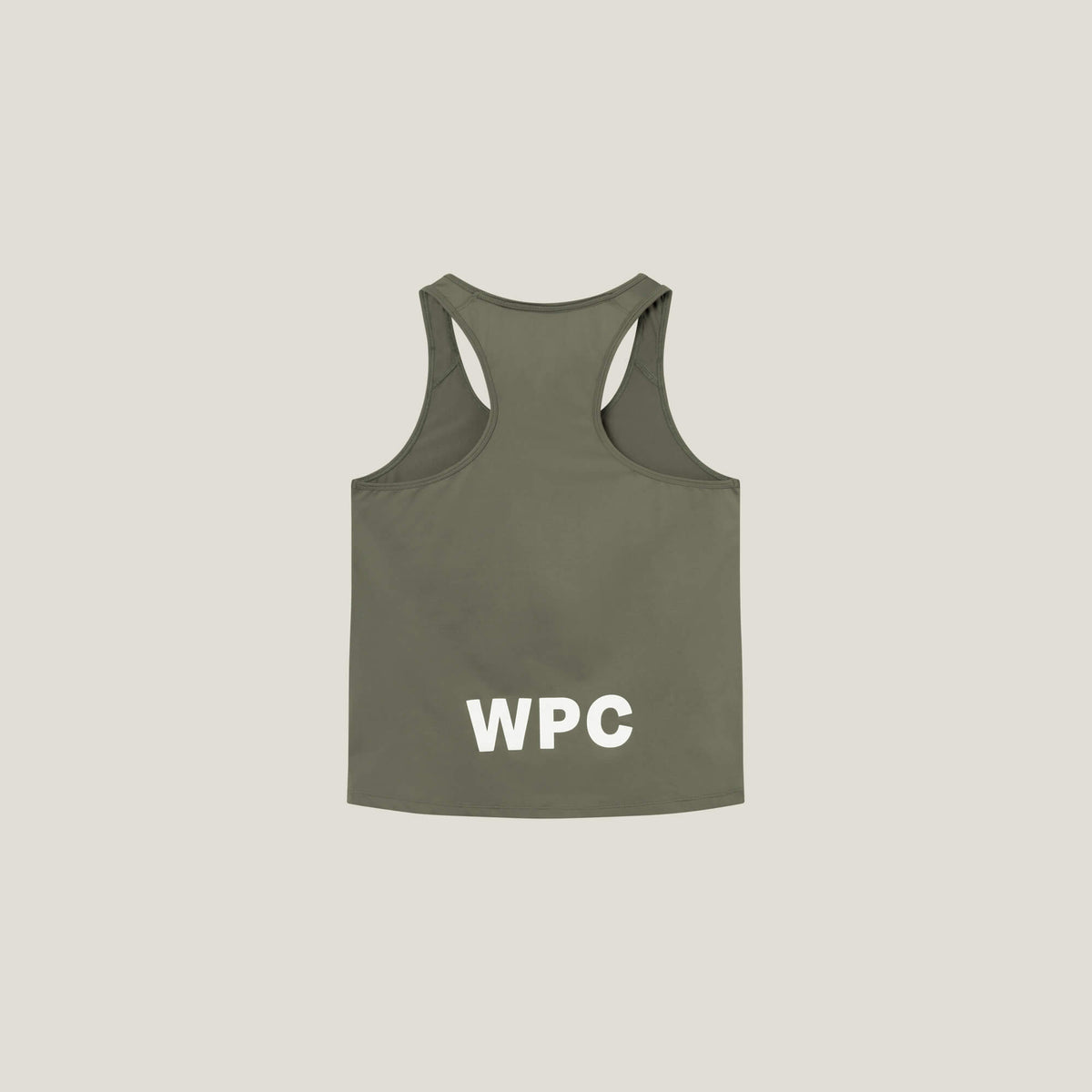 Cuera Oncourt WPC Tank in Army, flat lay back view