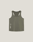 Cuera Oncourt WPC Tank in Army, flat lay front view