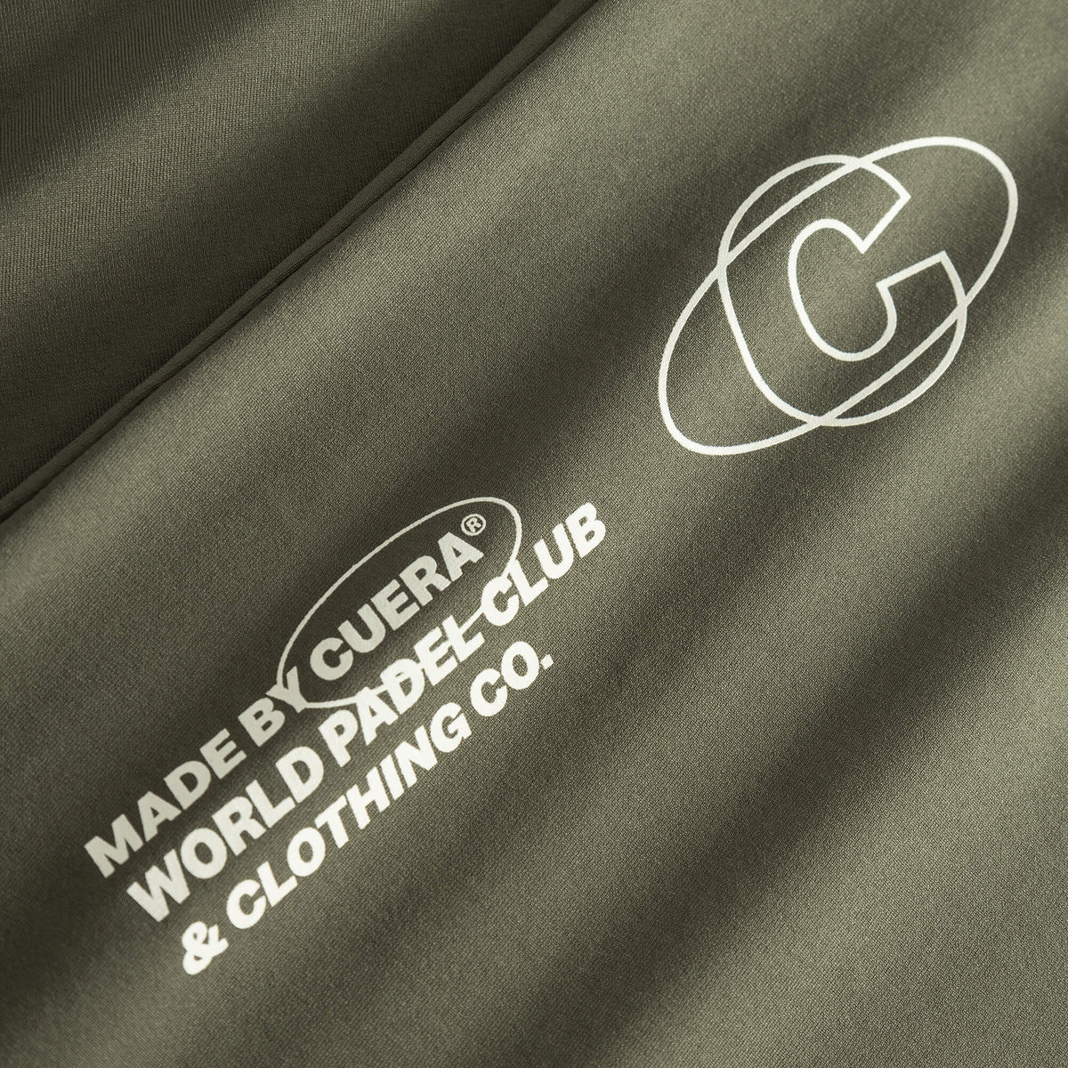 Cuera Oncourt WPC Tank in Army, neck label and care tag detail