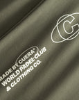 Cuera Oncourt WPC Tank in Army, neck label and care tag detail