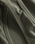 Cuera Oncourt WPC Tank in Army, seam and stitching detail