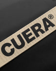 Cuera Padel Racket Sleeve in Black, logo print detail