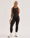 Active Cuera Zip Cardigan & Active Logo Tights Long Combo